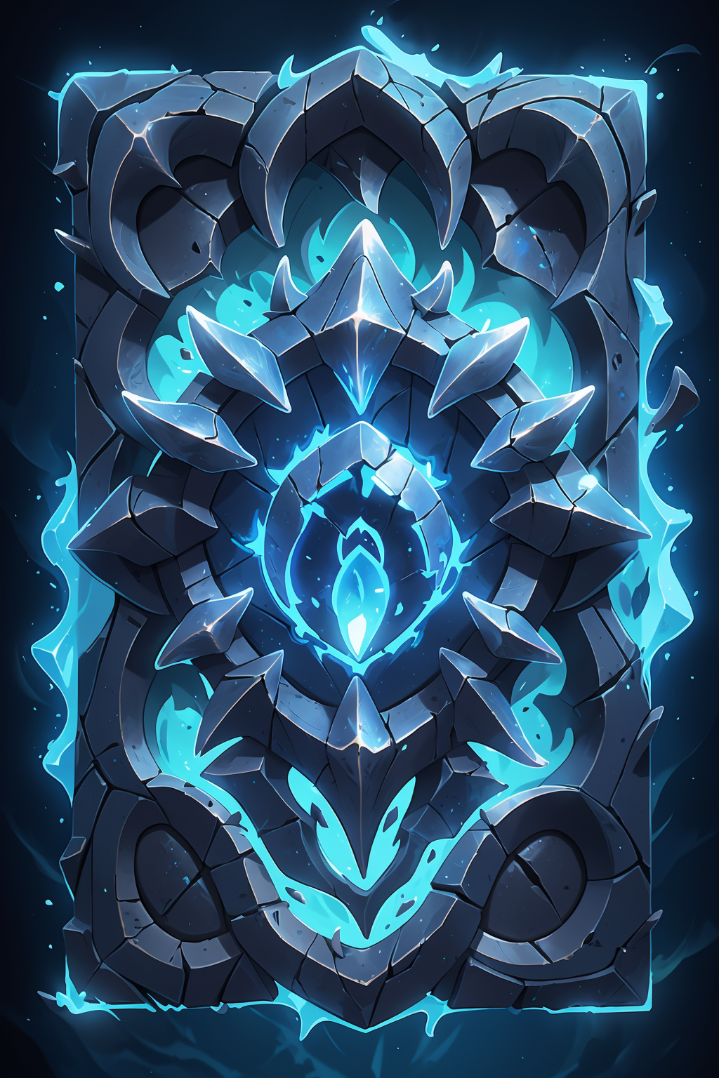 16030-762222472-cconcept art, game cards, western magic style, stone relief, no_humans, luminescence, frame, crack, solo, border, fire, open_mou.png